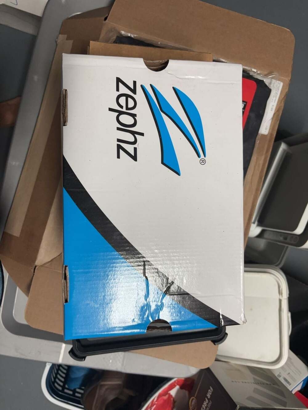 Zephz Gradient Soccer Cleats White and Black